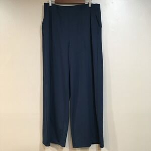 Old Navy Powersoft Go-Dry Wide Leg Lounge Pants Sz XL Navy Blue High Rise Gym